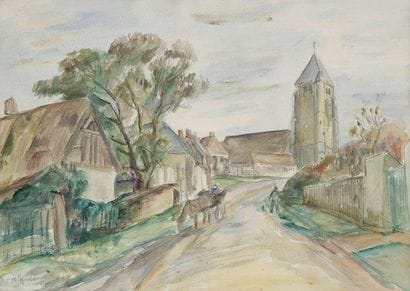 Henri EPSTEIN (1892-1944)
Rue de l'Église...