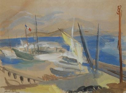MANE-KATZ (1884-1962)
Les Bateaux de pêche,...