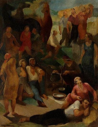 Henri OTTMANN (1877-1927)
Le Repos des moissonneurs...