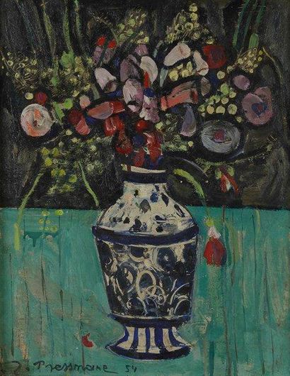 Joseph PRESSMANE (1904-1967)
Vase de fleurs,...