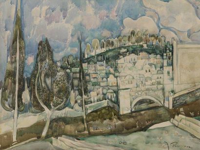 Joseph PRESSMANE (1904-1967)
Village oriental...