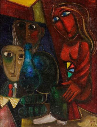 Leo ROTH (1914-2003)
Hommes devant la fenêtre,...