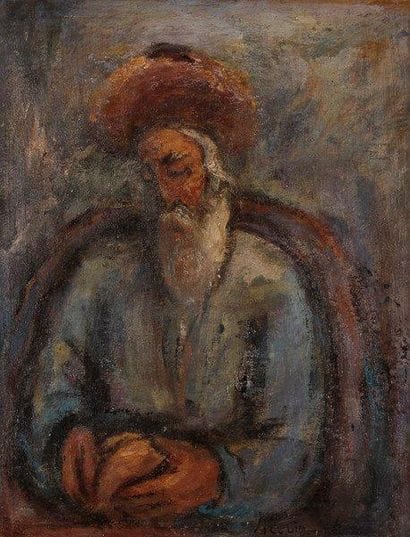 Reuven RUBIN (1893-1974)
Rabbin Huile sur...