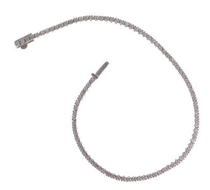 Bracelet en or gris, entièrement serti de...