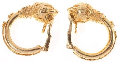 ZOLOTAS
Paire de créoles en or jaune, les...