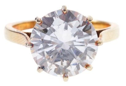 Bague en or et en platine, ornée d'un diamant...
