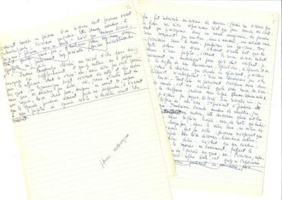 Jean-Paul SARTRE (1905-1980)
2 Manuscrits...