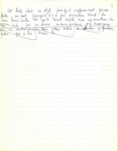 Jean-Paul SARTRE (1905-1980)
2 Manuscrits...