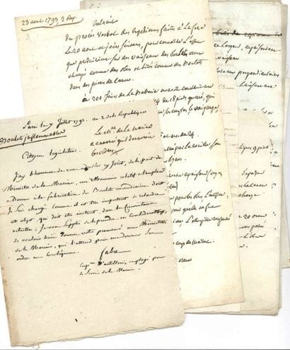 Louis-Bernard GUYTON-MORVEAU
12 Manuscrits,...