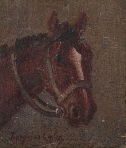 Ecole HONGROISE du XIXe siècle

Tête de cheval;...