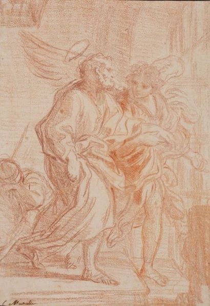 Jean-Robert ANGO (? - Rome 1773),

La délivrance...