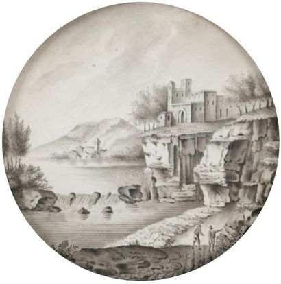 École Française du XIXe siècle

Paysage au...