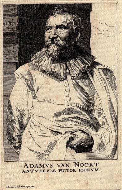 Anton van Dyck Adam van Noort.
Eau-forte...