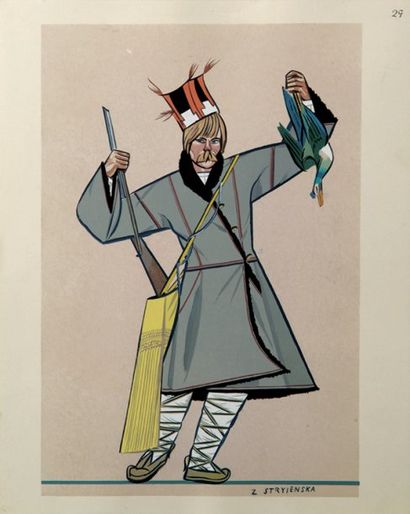 Pologne - Zofia Stryienska Costumes traditionnels,...