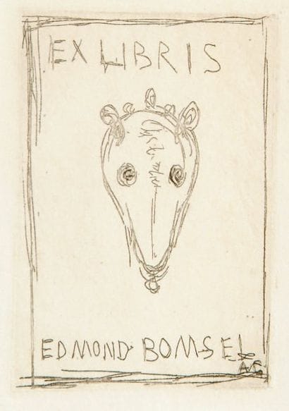 Alberto Giacometti (1901-1966)
Ex-libris...