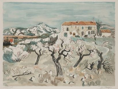 Yves BRAYER (1907-1990)
Mas en Provence
Lithographie.
Signée...