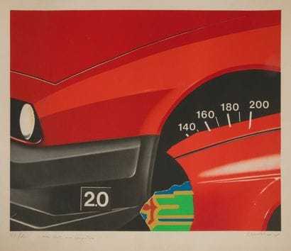 Peter KLASEN [allemand] (né en 1935)
Voiture
Lithographie.
Signée...