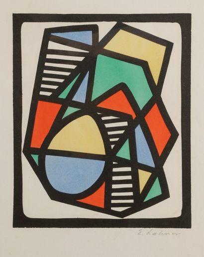 Émile LAHNER (1893-1980)
Compositions
2 lithographies.
Signées...