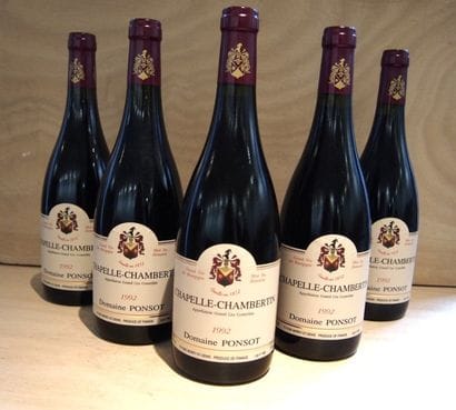PONSOT
5 Bouteilles CHAPELLE CHAMBERTIN (Grand...