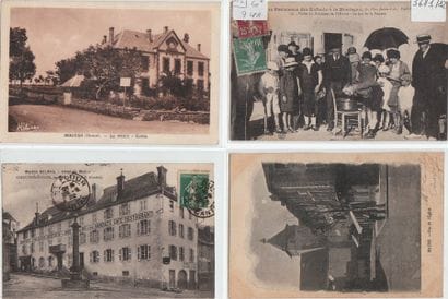 CANTAL : lot de 7 cpa