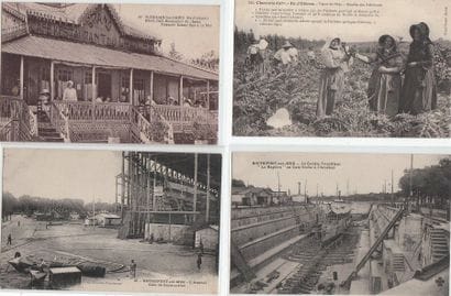 CHARENTE-MARITIME : lot de 8 cpa