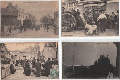 COTES DU NORD : lot de 7 cpa