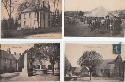 CREUSE : lot de 12 cpa