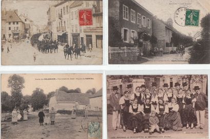 DOUBS : lot de 11 cpa