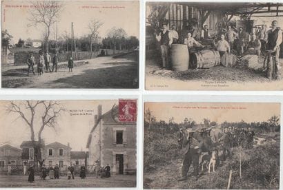 LANDES : lot de 19 cpa
