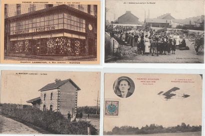 LOIRE-ATLANTIQUE : lot de 12 cpa