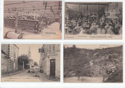 MAINE-ET-LOIRE : lot de 4 cpa