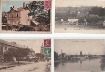 NIEVRE : lot de 9 cpa