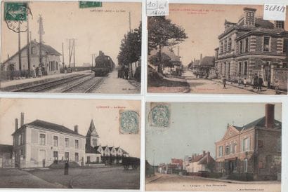AUBE : lot de 14 cpa