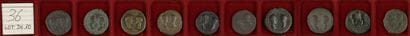 LOT de 10 moyen-bronzes coloniaux du règne...