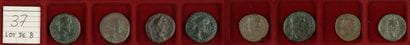 LOT de 8 moyen-bronzes coloniaux de MACRIN...
