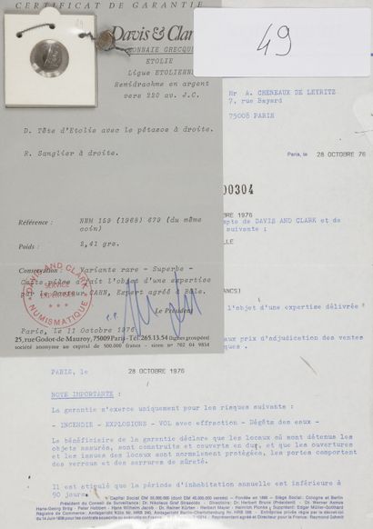 ETOLIE – LIGUE ETOLIENNE.
Hémidrachme en...