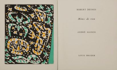 [MASSON (André)] - DESNOS (Robert).
Mines...