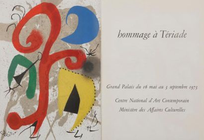 [MIRÓ (Joan)].
Hommage à Tériade. Grand Palais...