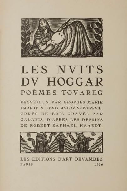 GALANIS (Démétrius).
Les Nuits du Hoggar....