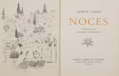 [HOUPLAIN (Jacques)] - CAMUS (Albert).
Noces.
Paris...