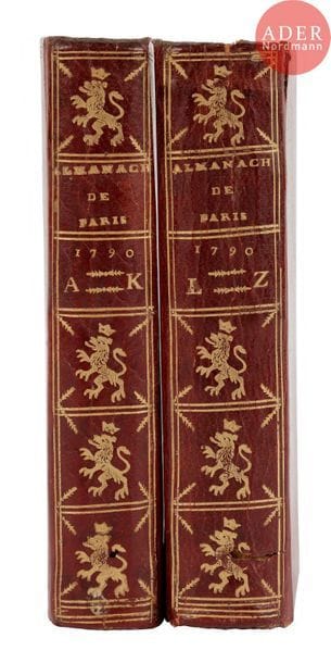 [ALMANACH].
Almanach des adresses de Paris,...