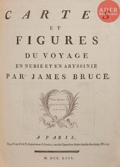 BRUCE (James).
Cartes et figures du voyage...