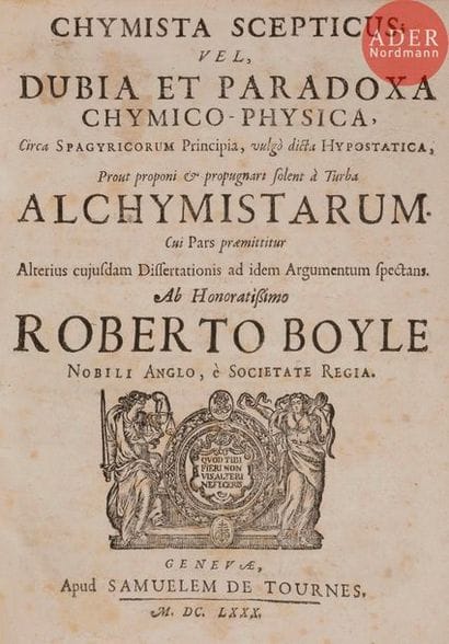 [ALCHIMIE] - BOYLE (Robert).
Chymista scepticus;...