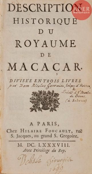 [GERVAISE (Nicolas)].
Description historique...