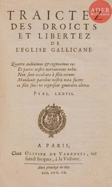 [GILLOT (Jacques)].
Traictez des droicts...