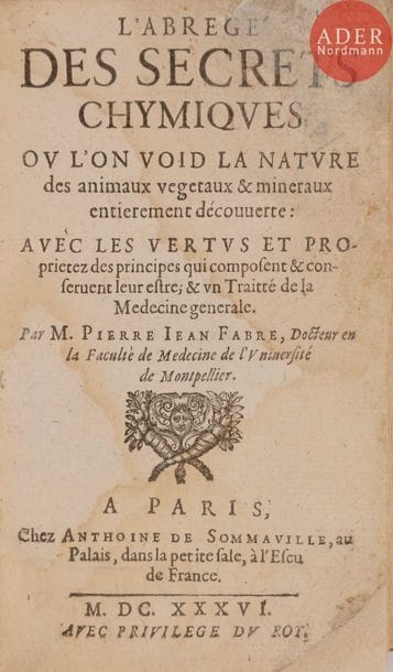 [ALCHIMIE] - FABRE (Pierre Jean).
L’Abrégé...