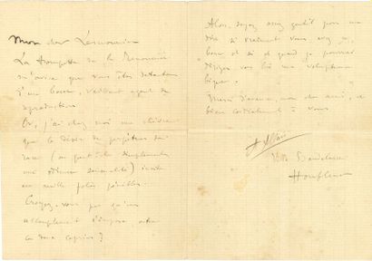 Alphonse ALLAIS (1854-1905). 3 L.A.S., [Honfleur...