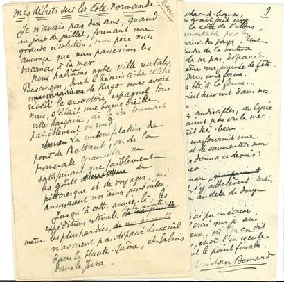 Tristan BERNARD (1866-1947). Manuscrit autographe...