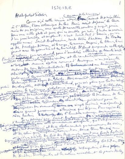 Louis ARAGON (1897-1982). 2 manuscrits autographes...