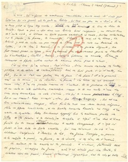 Robert BRASILLACH (1909-1945). Manuscrit...